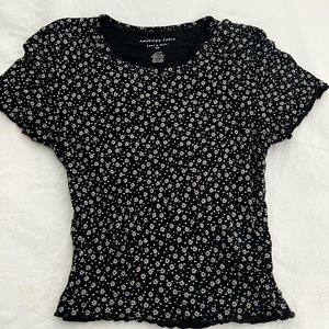 American Eagle Soft & Sexy small ditsy floral top